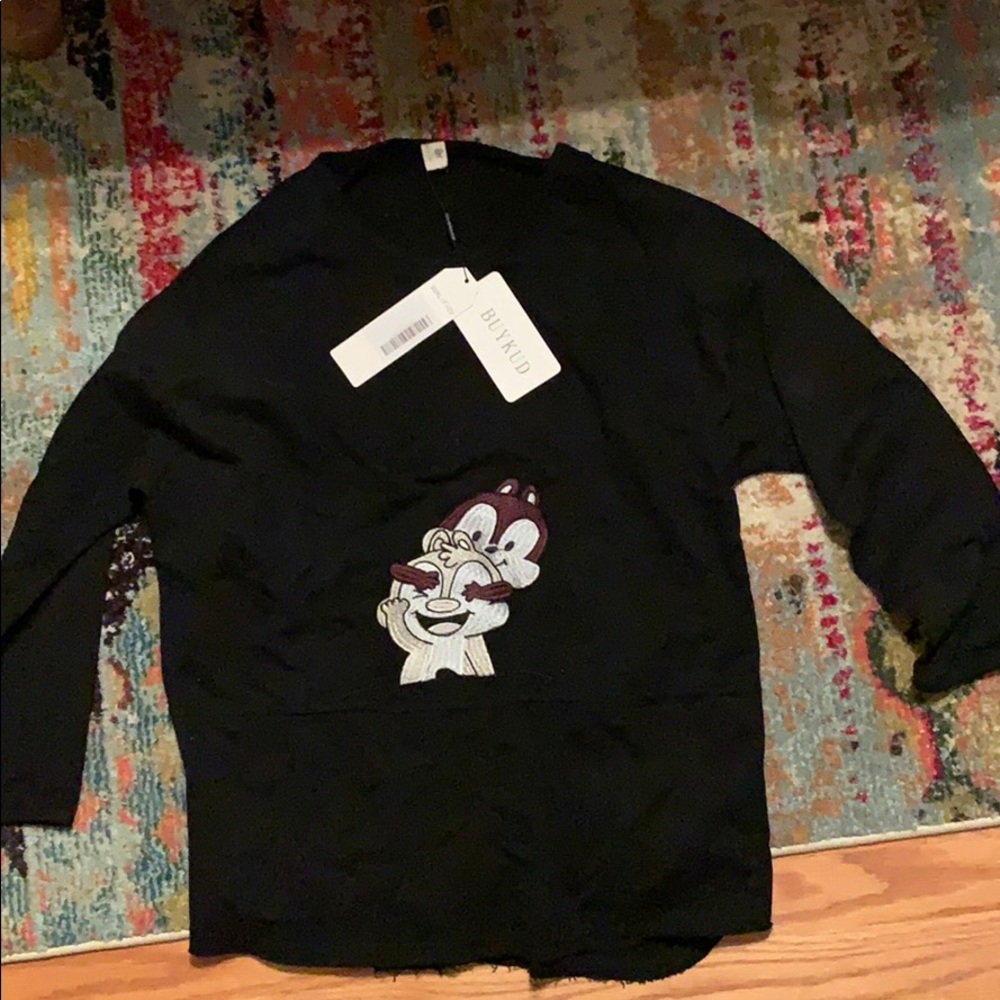 Buykud Qualified long sleeve cartoon bunny shirt